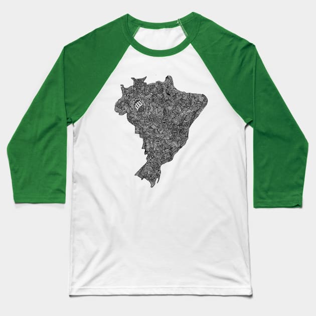 Coração Baseball T-Shirt by PsychedelicDesignCompany